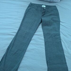 American Eagle Outfitters Charcoal Plaid Trousers